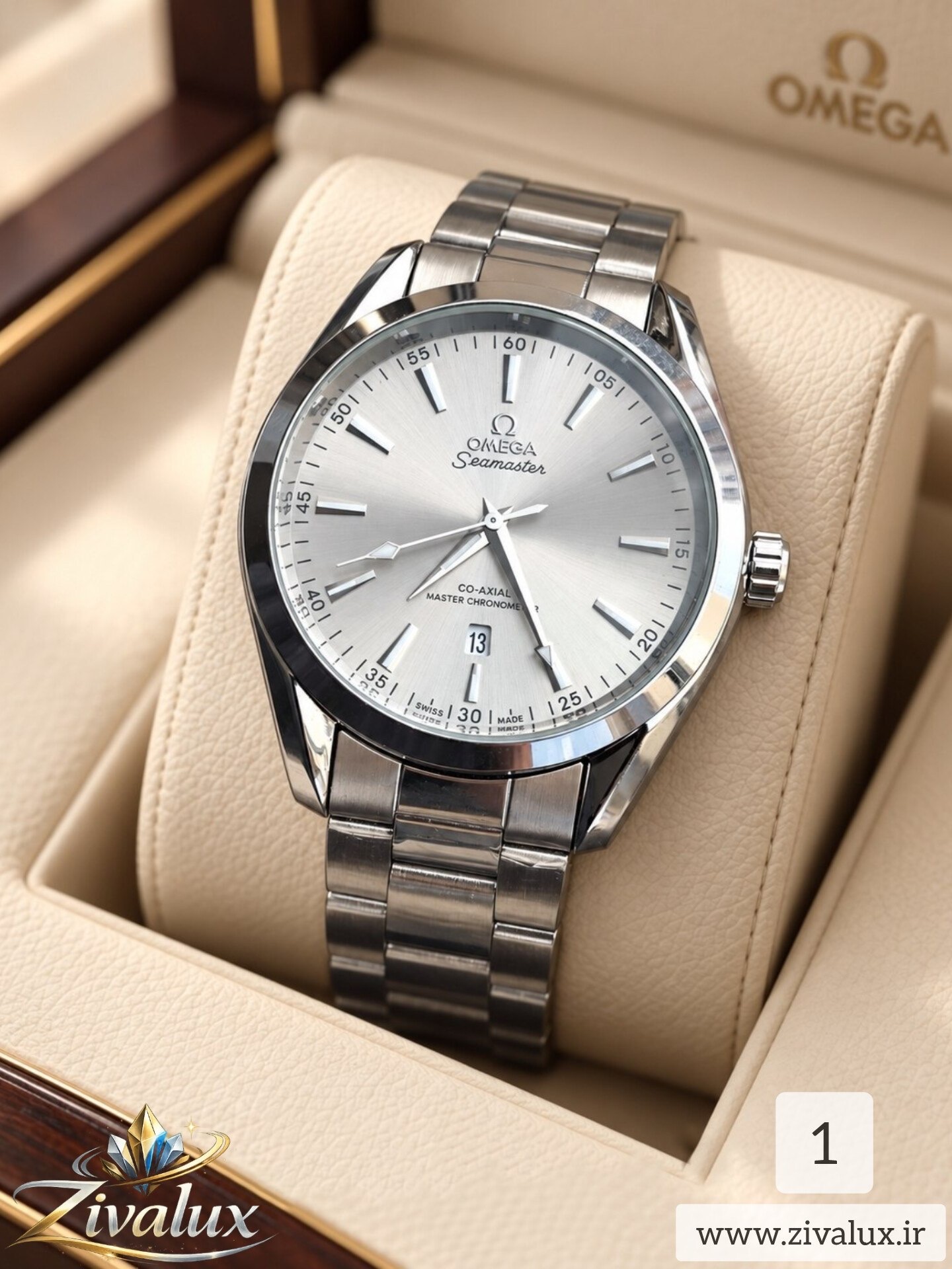 ساعت مچی مردانه مارک اومگا OMEGA بند‌ فلزی