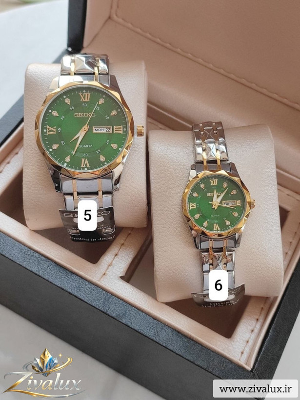 ست ساعت مچی مارک سیکو SEIKO بند استیل