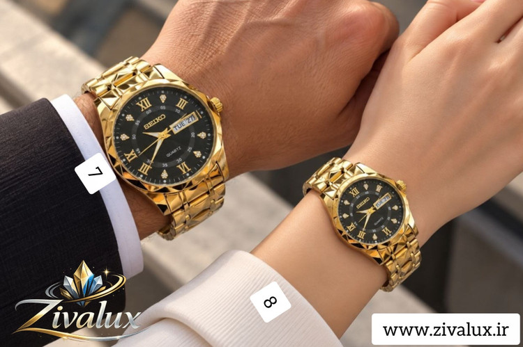 ست ساعت مچی مارک سیکو SEIKO بند استیل