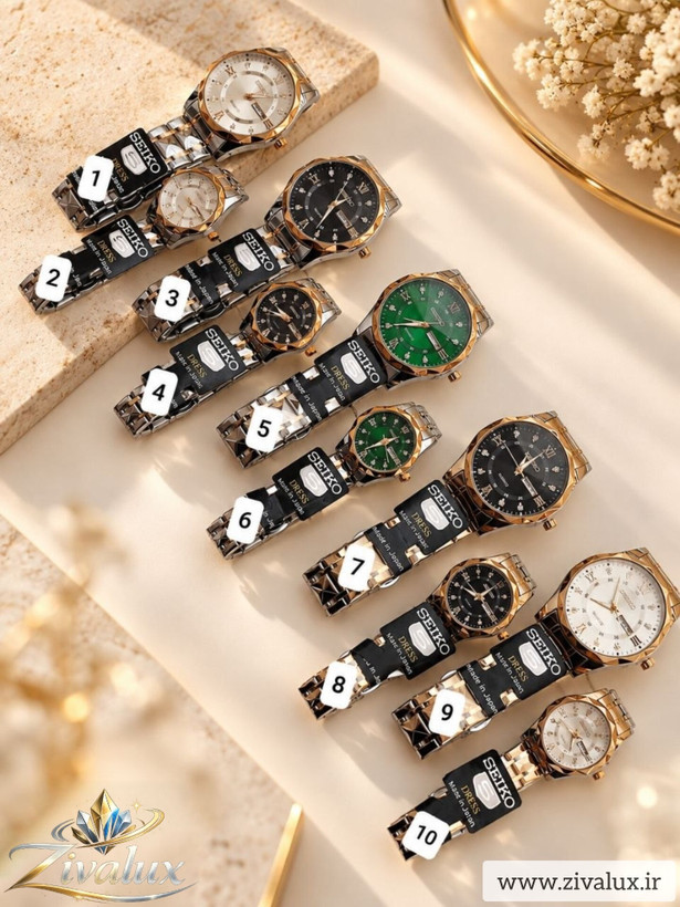 ست ساعت مچی مارک سیکو SEIKO بند استیل
