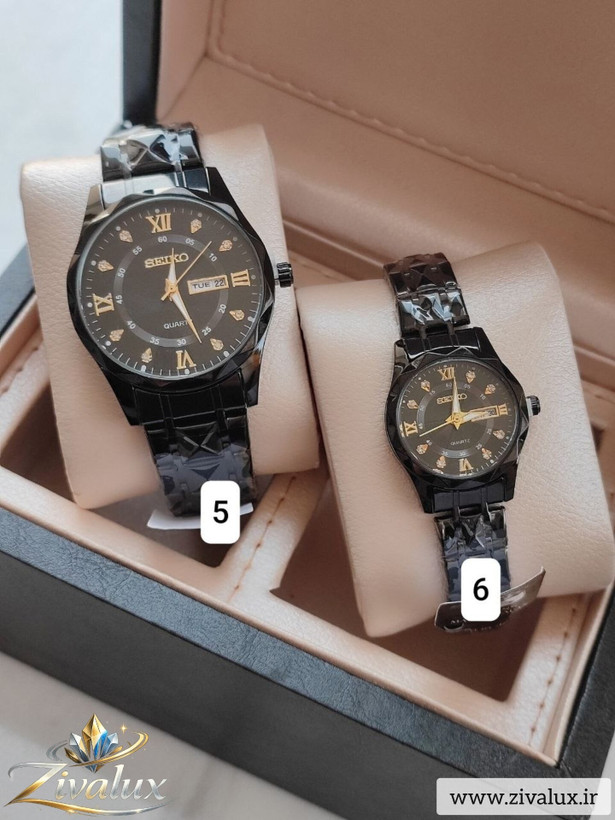 ست ساعت مچی مارک سیکو SEIKO بند استیل