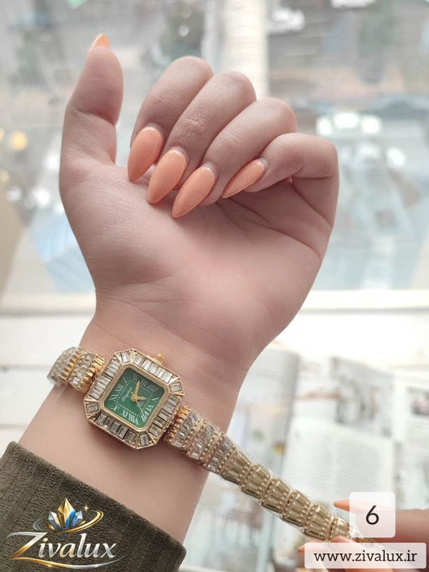 ساعت مچی زنانه مارک الینا eliyina بند نگین دار