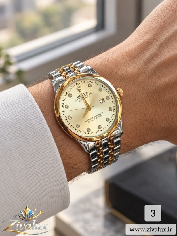 ست ساعت مچی مردانه و زنانه مارک رولکس ROLEX بند استیل