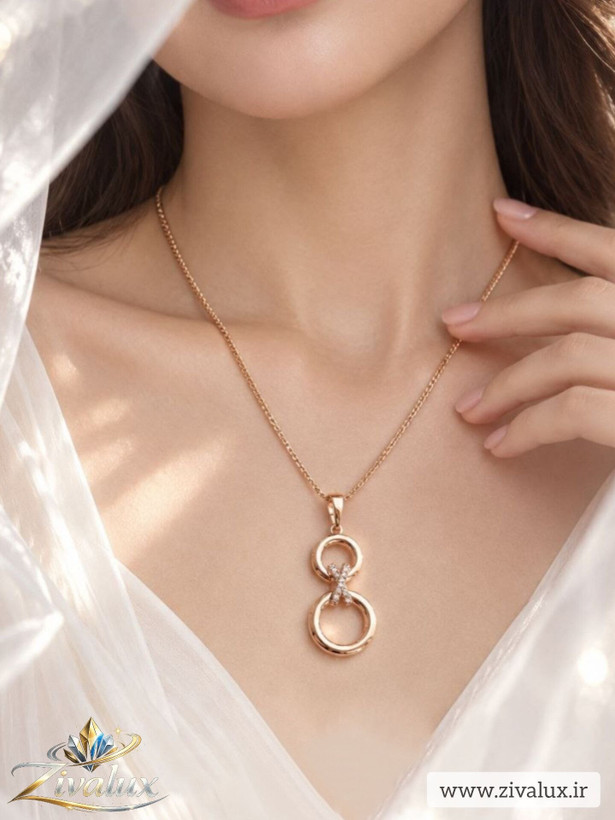 گردنبند زنانه مارک ژوپینگ XUPING نگین دار