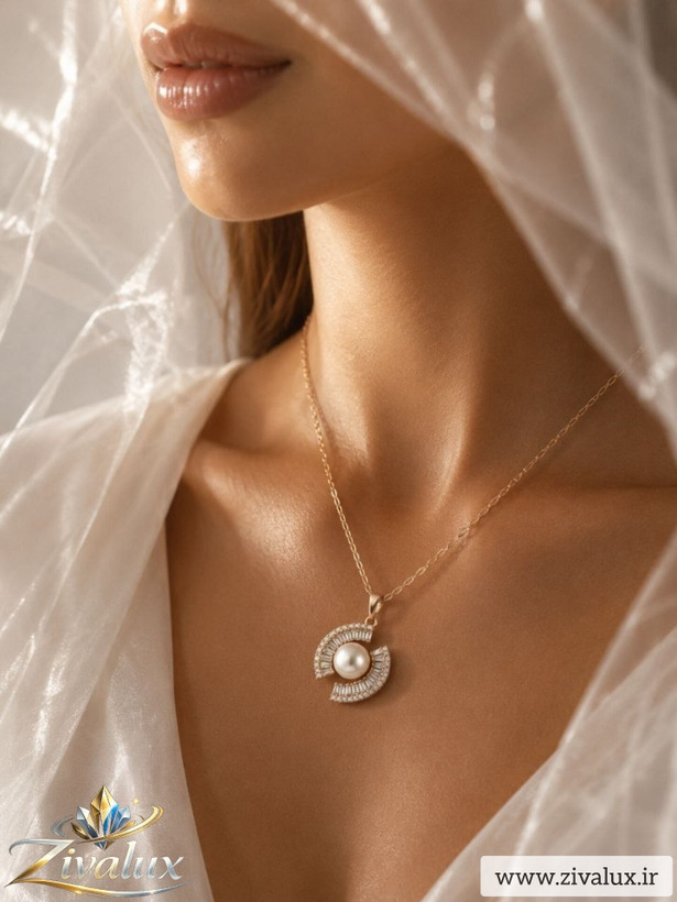 گردنبند زنانه مارک ژوپینگ XUPING مروارید دار