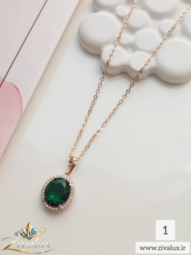 گردنبند زنانه مارک ژوپینگ XUPING نگین دار