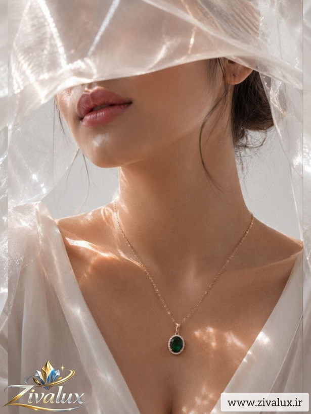گردنبند زنانه مارک ژوپینگ XUPING نگین دار