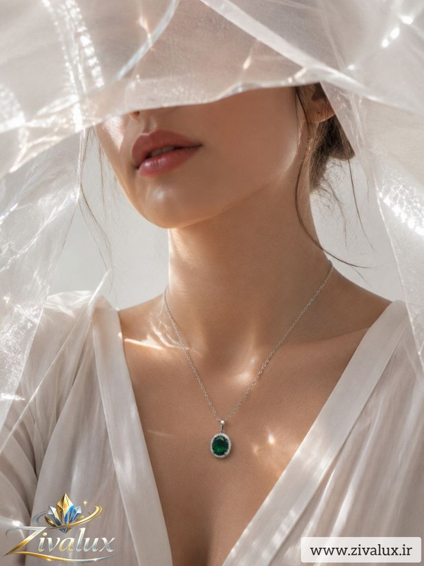 گردنبند زنانه مارک ژوپینگ XUPING نگین دار