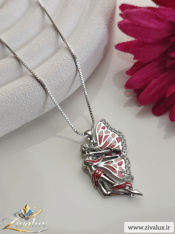 گردنبند زنانه مارک ژوپینگ XUPING طرح پروانه